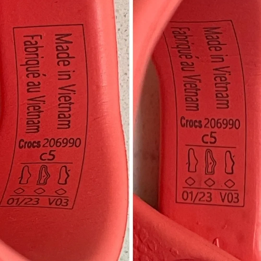 Crocs Toddler Classic Clog Size 5 Coral - Neon Watermelon? Style # 206990